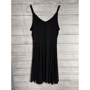 Cynthia Rowley Scoop Neck Knee-Length BLACK Dress Size L